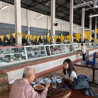 Many food stalls  at Chamlong's / The Vegetarian Society Chatuchak in Bangkok