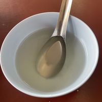 Clear soup   at Chamlong's / The Vegetarian Society Chatuchak in Bangkok