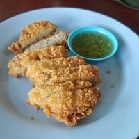 Tofu katsu at Chamlong's / The Vegetarian Society Chatuchak in Bangkok