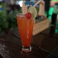 Strawberry Italian Soda  at Govinda Italian Restaurant & Pizzeria in Bangkok