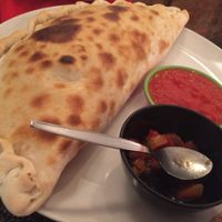 Govinda calzone at Govinda Italian Restaurant & Pizzeria in Bangkok