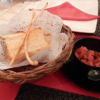 Free bread at Govinda Italian Restaurant & Pizzeria in Bangkok