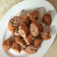 sausages, tasty ! at Kaodaeng - Kaeng Rawn in Bangkok