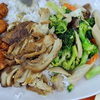 Mix Vegetables rice at Rabiengboon - MBK in Bangkok