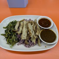 Vegetarian duck with rice at Rabiengboon - MBK in Bangkok