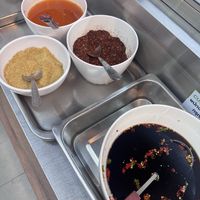 Condiments  at Rabiengboon - MBK in Bangkok