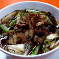 Mock duck noodle at Rabiengboon - MBK in Bangkok