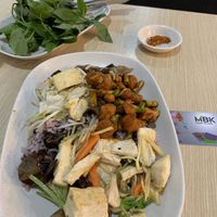 Dinner 3 choice and rice 60 Baht  at Rabiengboon - MBK in Bangkok