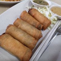 Vegetable spring rolls at Rabiengboon - MBK in Bangkok