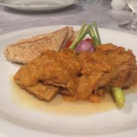 peanut satay  at The Vegetarian Cottage in Bangkok