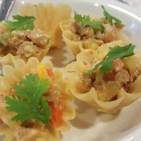 Kra-Thong Tang at The Vegetarian Cottage in Bangkok