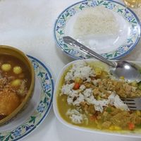 Food! Sorry, I forgot what it was, but it was good. at Ruyi Vegetarian in Bangkok