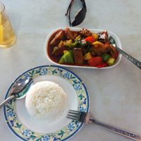 Mock Fish... Yumm  Yumm at Ruyi Vegetarian in Bangkok