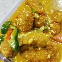 Vege crab curry  at Ruyi Vegetarian in Bangkok