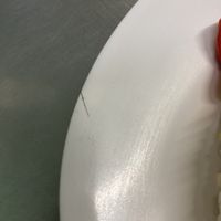 The little hair I found and put on the side   at Ruyi Vegetarian in Bangkok