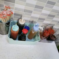 Sauces at Ruyi Vegetarian in Bangkok