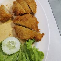 Fake fried chicken at Ruyi Vegetarian in Bangkok