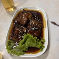 Duck in sweet sauce   at Ruyi Vegetarian in Bangkok