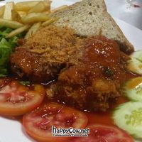 veg fish steak at Ruyi Vegetarian in Bangkok