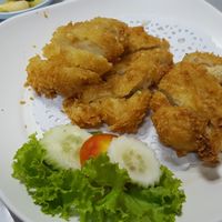 Fried 'chicken' at Ruyi Vegetarian in Bangkok