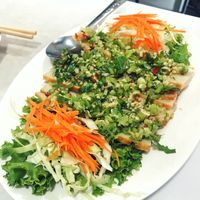 chilli & lime “pork” at Ruyi Vegetarian in Bangkok