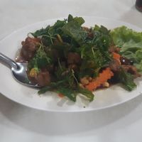 Chicken-stir fry at Ruyi Vegetarian in Bangkok