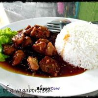 plate at Ruyi Vegetarian in Bangkok