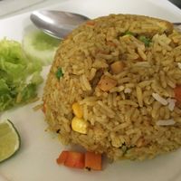Curry Fried Rice at Ruyi Vegetarian in Bangkok