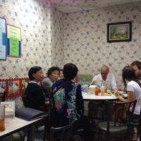 inside restaurant, always busy at Ruyi Vegetarian in Bangkok