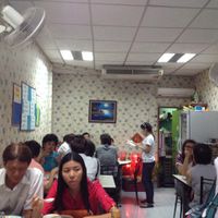 inside of restaurant  at Ruyi Vegetarian in Bangkok