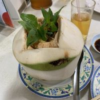 Spicy coconut curry at Ruyi Vegetarian in Bangkok