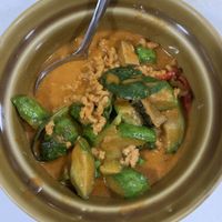 Spicy eggplant at Ruyi Vegetarian in Bangkok