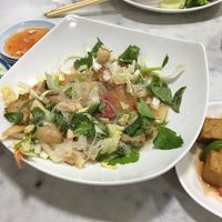 Spicy salad  at Ruyi Vegetarian in Bangkok