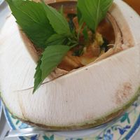 Coconut curry 😊 at Ruyi Vegetarian in Bangkok