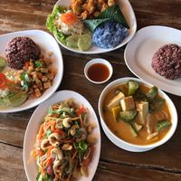 Delicious Papaya Sakad at Aum in Chiang Mai