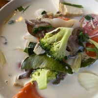 tom kha is really yummy  at Aum in Chiang Mai