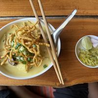 Khao soi  at Aum in Chiang Mai