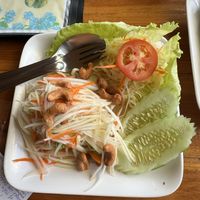 Papaya salad  at Aum in Chiang Mai
