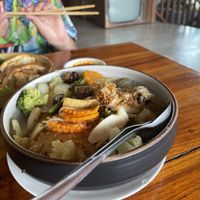 Glasnudeln mit Pilzen vegan  at Aum in Chiang Mai