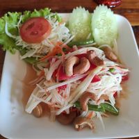Papaya salad at Aum in Chiang Mai