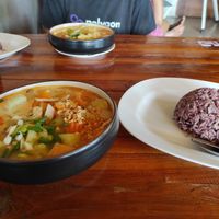 Massaman curry + brown rice at Aum in Chiang Mai