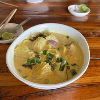 Vegan khao soi   at Aum in Chiang Mai