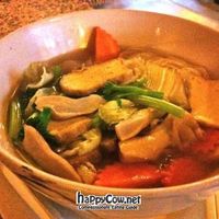 Noodle soup with tofu and mushrooms at Aum in Chiang Mai