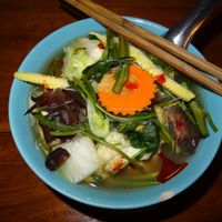 Glass noodle veg soup at Aum in Chiang Mai