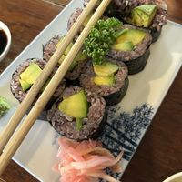 Avocado maki  at Aum in Chiang Mai