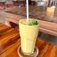 Mango and mint lassi   at Aum in Chiang Mai