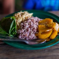 Buffet with two toppings at Vegetarian Thai Orchid in Chiang Mai
