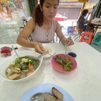 So many great local dishes to choose from.!  at Num Heng Vegetarian in Hat Yai