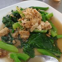 Fried Kai Lan at Num Heng Vegetarian in Hat Yai