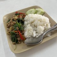 Pad krapow  at Num Heng Vegetarian in Hat Yai